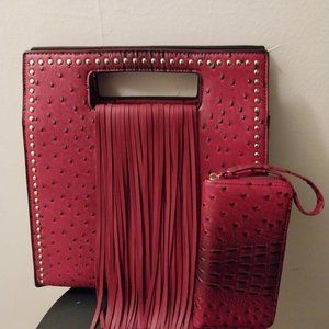 Red Pocketbook/Clutch